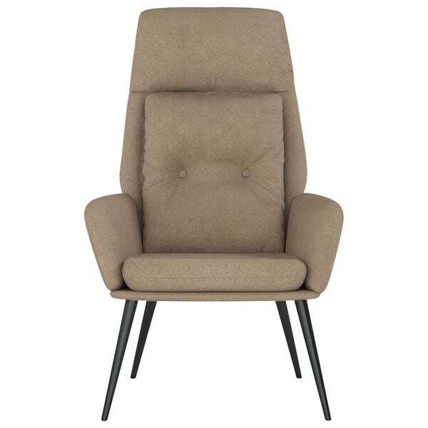 vidaXL Relaxsessel Taupe Wildleder-Optik