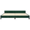 vidaXL Bettgestell ohne Matratze Dunkelgr&uuml;n 200x200 cm Samt