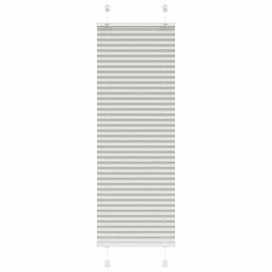 vidaXL Plissee Hellgrau 45x100 cm Stoffbreite 44,4 cm Polyester