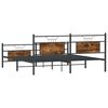 vidaXL Metallbett ohne Matratze R&auml;uchereiche 180x200 cm