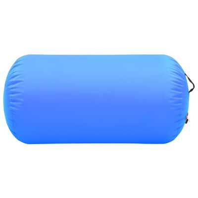 vidaXL Aufblasbare Gymnastik-Rolle mit Pumpe 120x90 cm PVC Blau