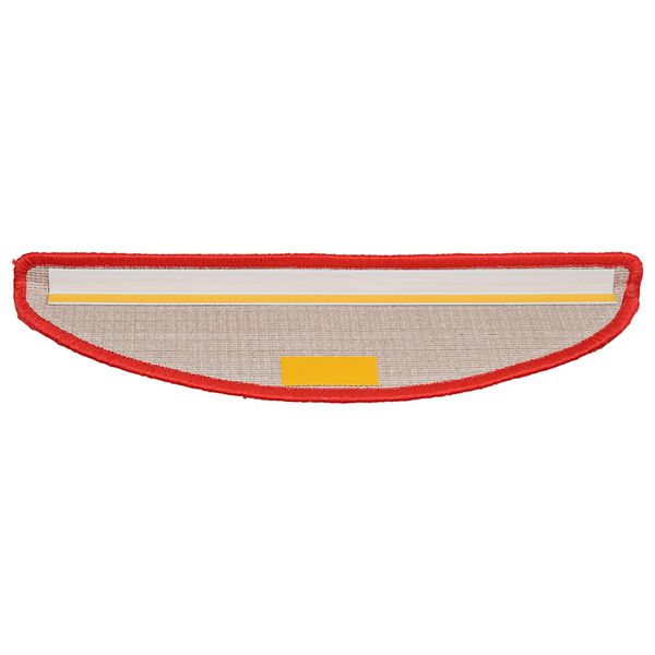 vidaXL Stufenmatten 30 Stk. 56x17x3 cm Rot Halbrund