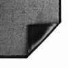 vidaXL Fu&szlig;matte Hellgrau 60 x 40 x 1,2 cm Teddystoff