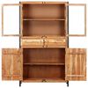 vidaXL Highboard 100 x 40 x 175 cm Massivholz Akazie