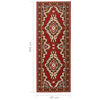 vidaXL Teppichl&auml;ufer BCF Orientalisch Rot 60x200 cm