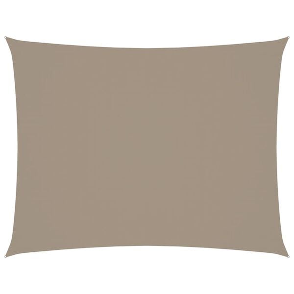 vidaXL Sonnensegel Oxford-Gewebe Rechteckig 3,5x4,5 m Taupe