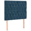 vidaXL Kopfteil Dunkelblau 90x7x118/128 cm Samt