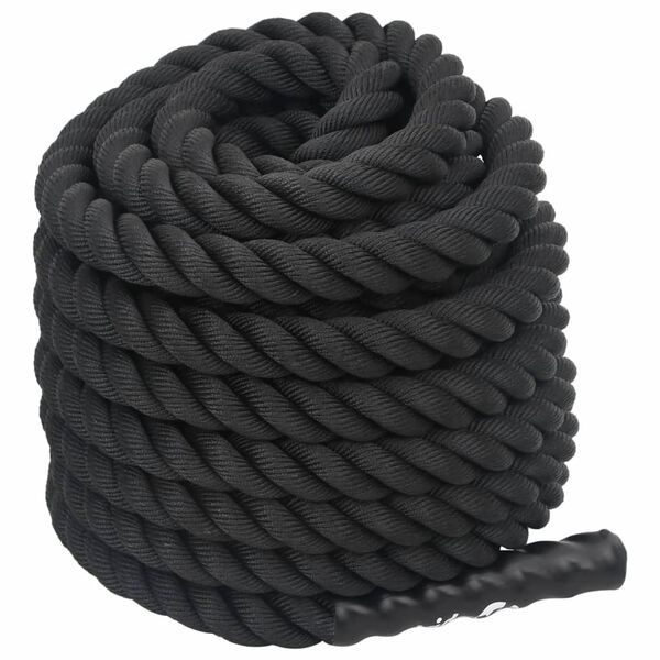 vidaXL Battle Rope Schwarz 15 m 11 kg Polyester