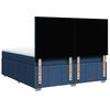 vidaXL Boxspringbett mit Matratze Blau 180x200 cm Stoff