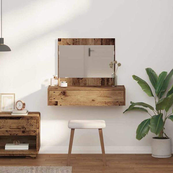 vidaXL Schminktisch mit Schubladen Braun 83 x 40 x 70 cm Holzwerkstoff