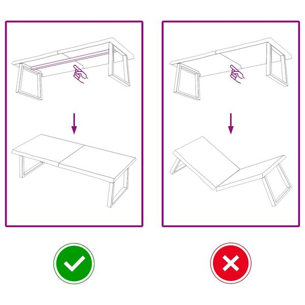 vidaXL Tischplatte Hellbraun 140x60x(2-4)cm Massivholz Eiche Behandelt