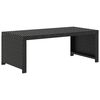 vidaXL 5-tlg. Garten-Lounge-Set mit Auflagen Poly Rattan Schwarz