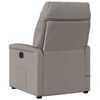 vidaXL Relaxsessel Elektrisch Taupe Stoff