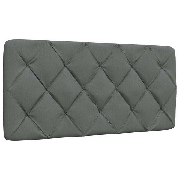 vidaXL Kopfteil-Kissen Dunkelgrau 100 cm Stoff