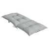 vidaXL Hochlehner-Auflagen 2 Stk. Melange Hellgrau 120x50x7 cm Stoff