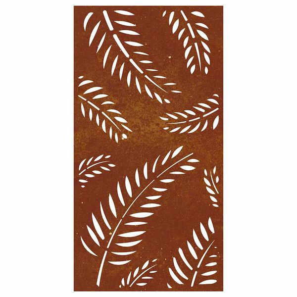 vidaXL Garten-Wanddeko 105x55 cm Cortenstahl Blatt-Design