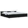 vidaXL Bett mit Schubladen Schwarz 200x200 cm