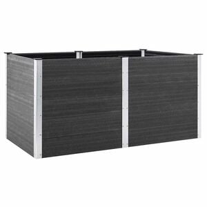 vidaXL Garten-Hochbeet 200x100x91 cm WPC Grau
