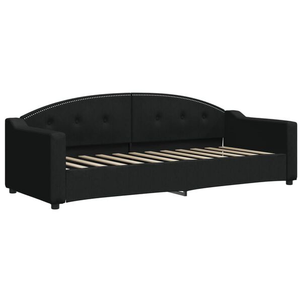 vidaXL Tagesbett Schwarz 80x200 cm Stoff