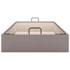 vidaXL Ottoman-Bett ohne Matratze Taupe 90x200 cm Stoff