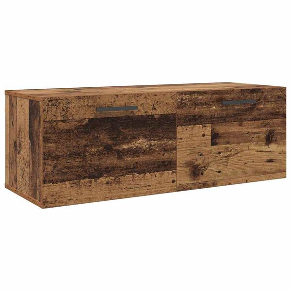 vidaXL Wandschrank Altholz 100 x 36,5 x 35 cm Holzwerkstoff