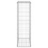 vidaXL Gabionenwand mit Abdeckung Verzinkter Stahl 60x30x100 cm