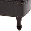 vidaXL Chaiselongue Dunkelbraun Kunstleder