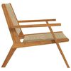 vidaXL gartenm&ouml;bel 2 pcs Beige 67 x 76 x 73 cm Massivholz Akazie