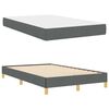 vidaXL Boxspringbett Dunkelgrau 120 x 200 cm Stoff