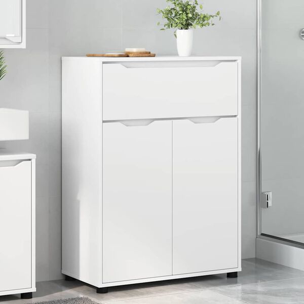 vidaXL Badezimmerschrank Wei&szlig; 72,5 x 36,5 x 100 cm Holzwerkstoff