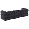 vidaXL Modulares Sofa 3 pcs Anthrazit Stoff