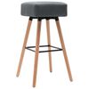 vidaXL Barhocker 2 Stk. Hellgrau Stoff