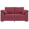 vidaXL Sofa 120cm Weinrot Stoff