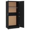 vidaXL Kleiderschrank Schwarz 80x52x180 cm Holzwerkstoff