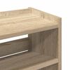 vidaXL Schuhregal Sonoma-Eiche 60x25x62 cm Holzwerkstoff