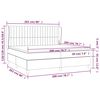 vidaXL Boxspringbett mit Matratze Taupe 200x200 cm Stoff