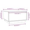 vidaXL Couchtisch Wei&szlig; 55x56x32 cm Massivholz Kiefer