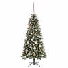 vidaXL K&uuml;nstlicher Weihnachtsbaum mit 150 LEDs mit St&auml;nder Gr&uuml;n 120 cm