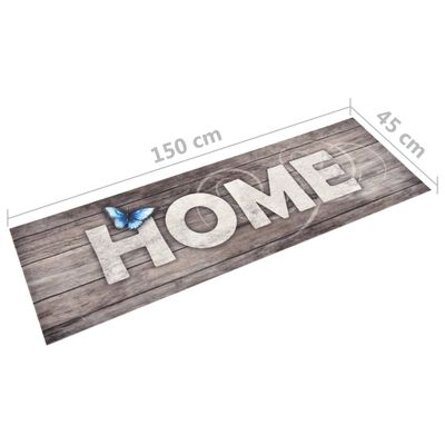vidaXL Küchenbodenmatte Waschbar Home 45x150 cm