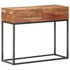 vidaXL Konsolentisch 90x35x75 cm Raues Akazienholz
