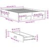 vidaXL Bettgestell mit Schubladen Sonoma-Eiche 135x190cm Holzwerkstoff
