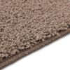vidaXL Rutschfeste Badematte mit Toilettenausschnitt Braun 50 x 50 cm