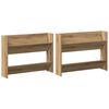 vidaXL Schuhschrank 2 pcs Artisan-Eiche 85 x 18 x 90 cm Holzwerkstoff