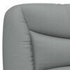 vidaXL Bettgestell ohne Matratze "Hvar" Hellgrau 90x190 cm Stoff