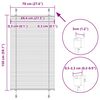 vidaXL Plissee Anthrazit 70x150 cm Stoffbreite 69,4 cm Polyester