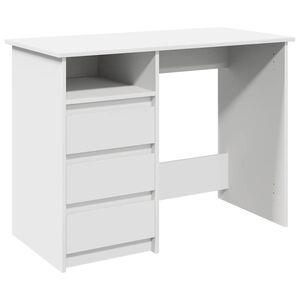 vidaXL Schreibtisch Wei&szlig; 102x50x75 cm Holzwerkstoff