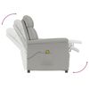 vidaXL Massagesessel Hellgrau Wildleder-Optik