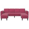 vidaXL Wohnzimmer Couch 3 pcs Weinrot