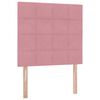 vidaXL Aufbewahrungsbett mit Matratze Rosa 90 x 200 cm Samt