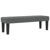 vidaXL Boxspringbett mit Matratze Dunkelgrau 140 x 200 cm Stoff